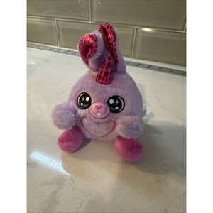 Zuru Rainbowcorns Plush Bunny Unicorn Pink Heart on Stomach Stuffed‎ Toy 4.5"